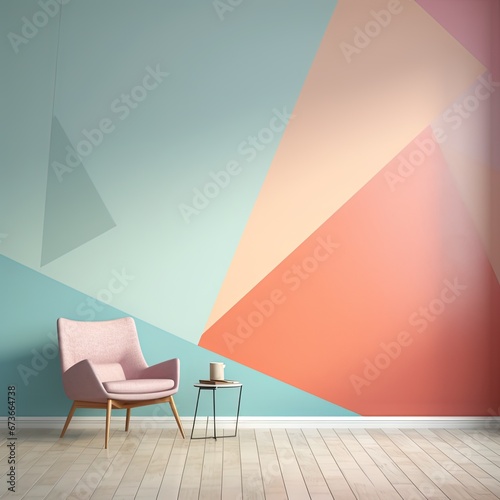 Living room decoration art, created by AI photo