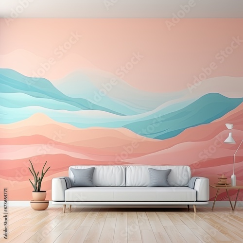 Living room decoration art  created by AI