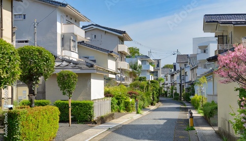 住宅街にある団地