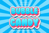 Bubble Candy Editable 3D Emboss Style