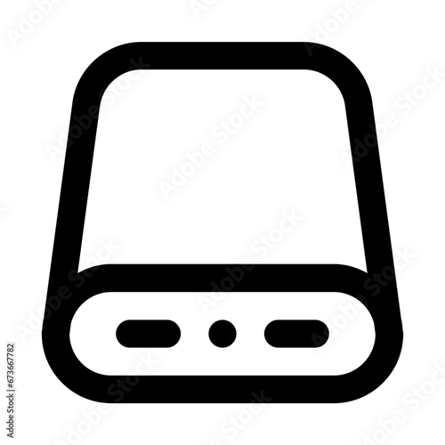powerbank line icon