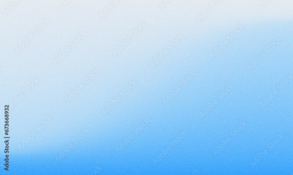 Blue Azure Gradient Grainy background. Blue Gradation with noise texture style. Beautiful sky background with grainy texture. - obrazy, fototapety, plakaty 