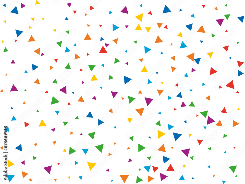 Rainbow Triangular Confetti