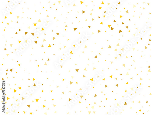 Holiday Golden Triangular Confetti