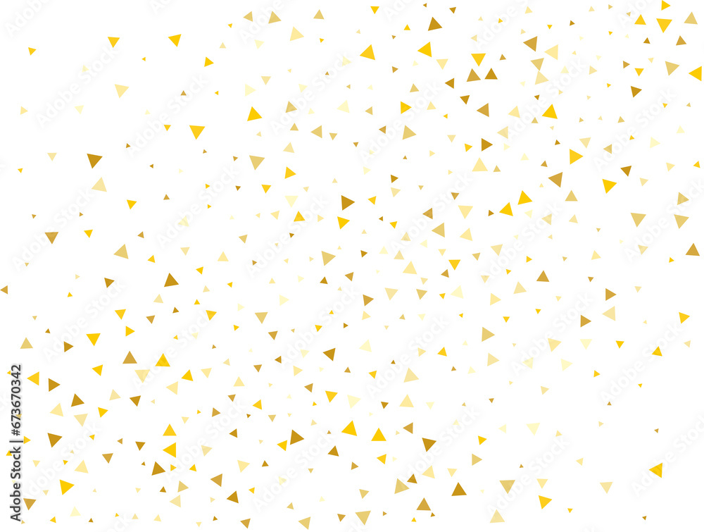 Holiday Golden Triangular Confetti
