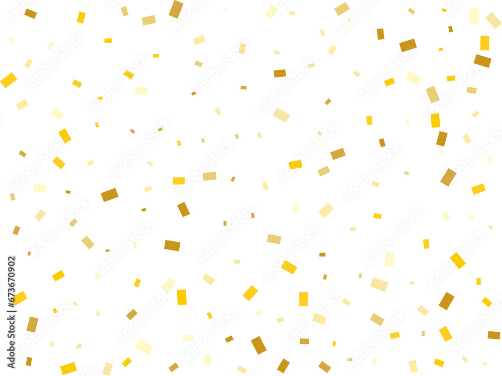 Raining Golden Rectangular Confetti Raining Golden Rectangular Confetti