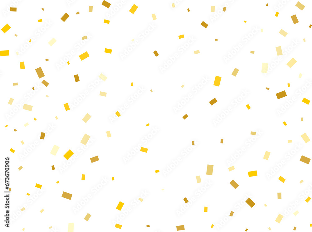 Raining Golden Rectangular Confetti Raining Golden Rectangular Confetti