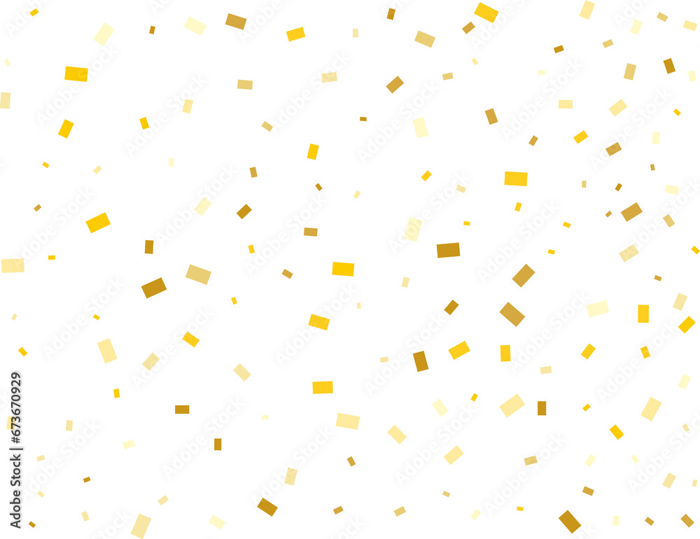 Raining Golden Rectangular Confetti Raining Golden Rectangular Confetti