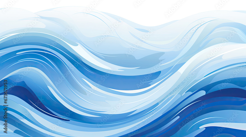 Fototapeta premium Cheerful animated waves