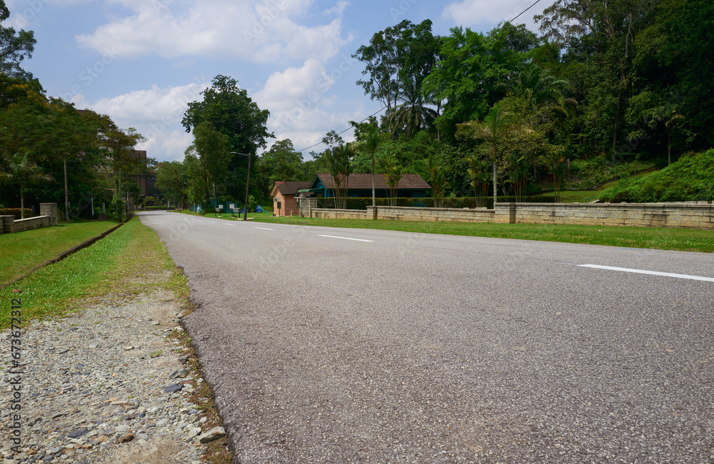 Roads in small towns and rural areas