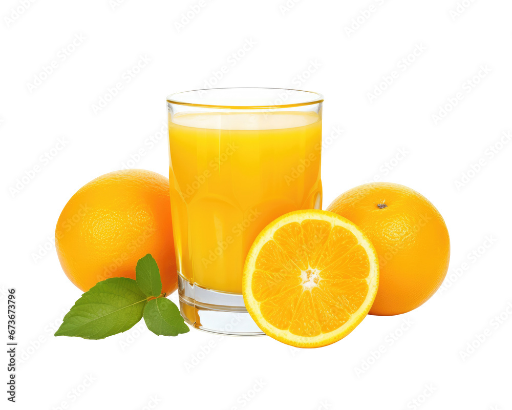 Appetising Glass of Orange Juice on Bright Transparent Background. Closeup Citrous Beverage for Breakfast, png Appetising Glass of Orange Juice on Bright Transparent Background. Closeup Citrous Beverage for Breakfast, png