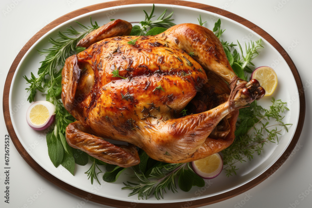 An aromatic roast chicken for thanksgiving festival An aromatic roast chicken for thanksgiving festival