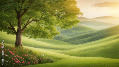 Wallpaper Mural morning in the forest Torontodigital.ca