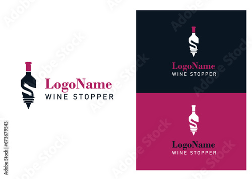 Vector wine stopper