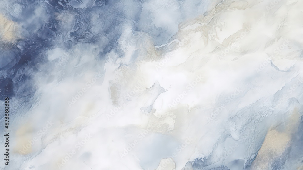Fototapeta premium Light gray and navy blue abstract watercolor pattern, featuring shades of olive. This unique art background, with its dirty and grunge texture.