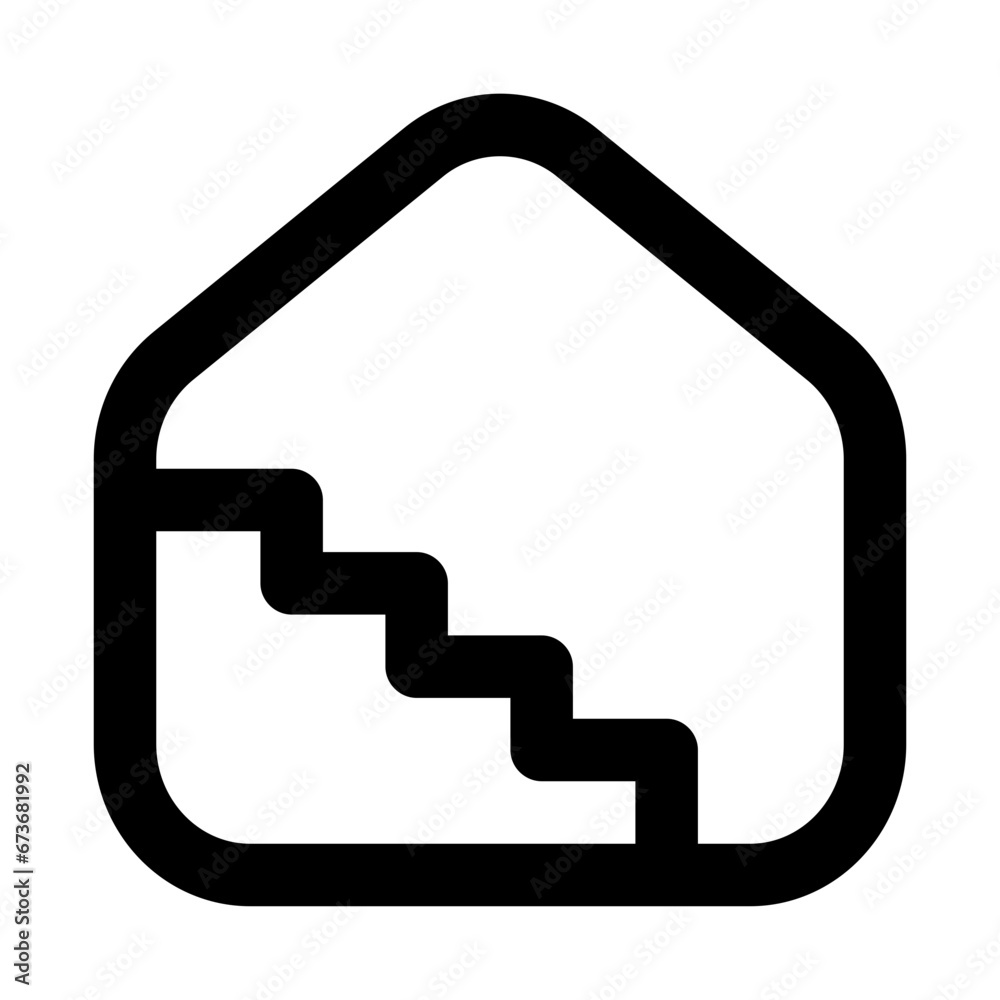 stair case line icon stair case line icon