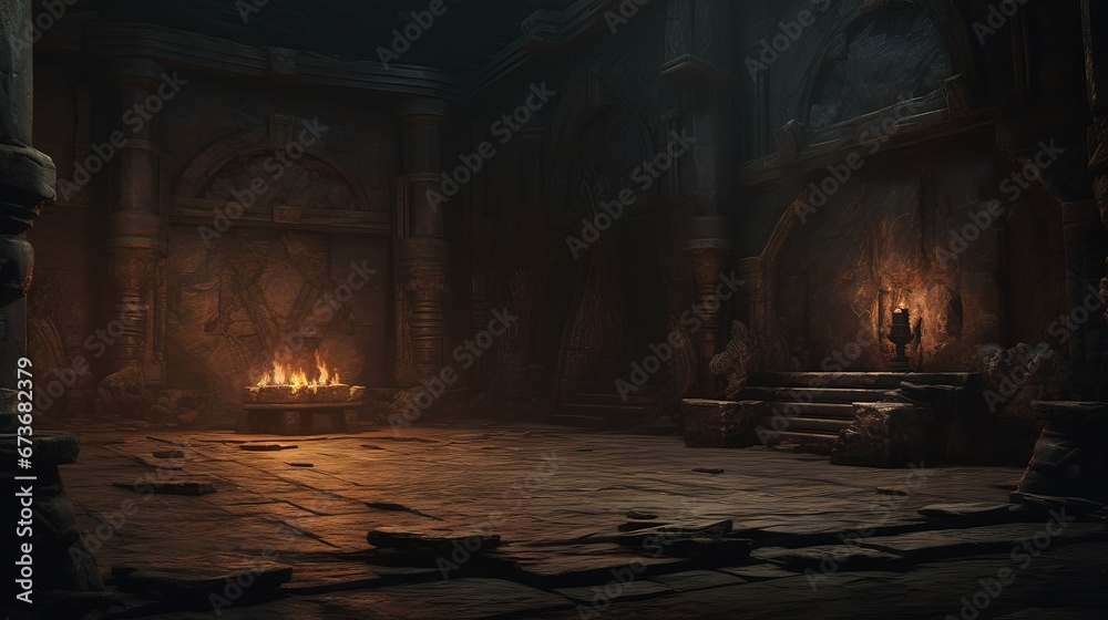 Interior of the church of the holy sepulchre. AI generated art illustration. Interior of the church of the holy sepulchre. AI generated art illustration.