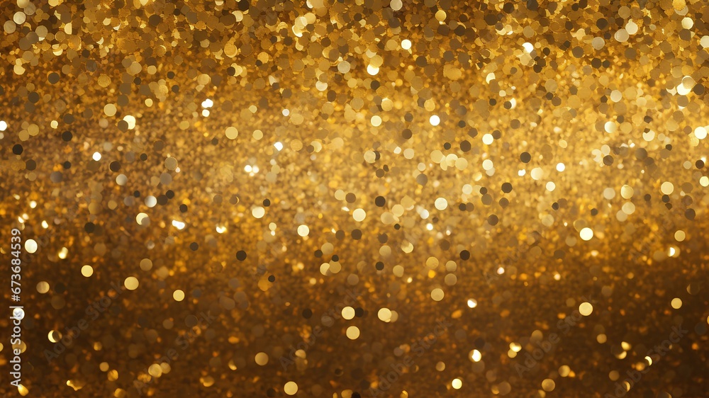 Golden luxury background with light glitter