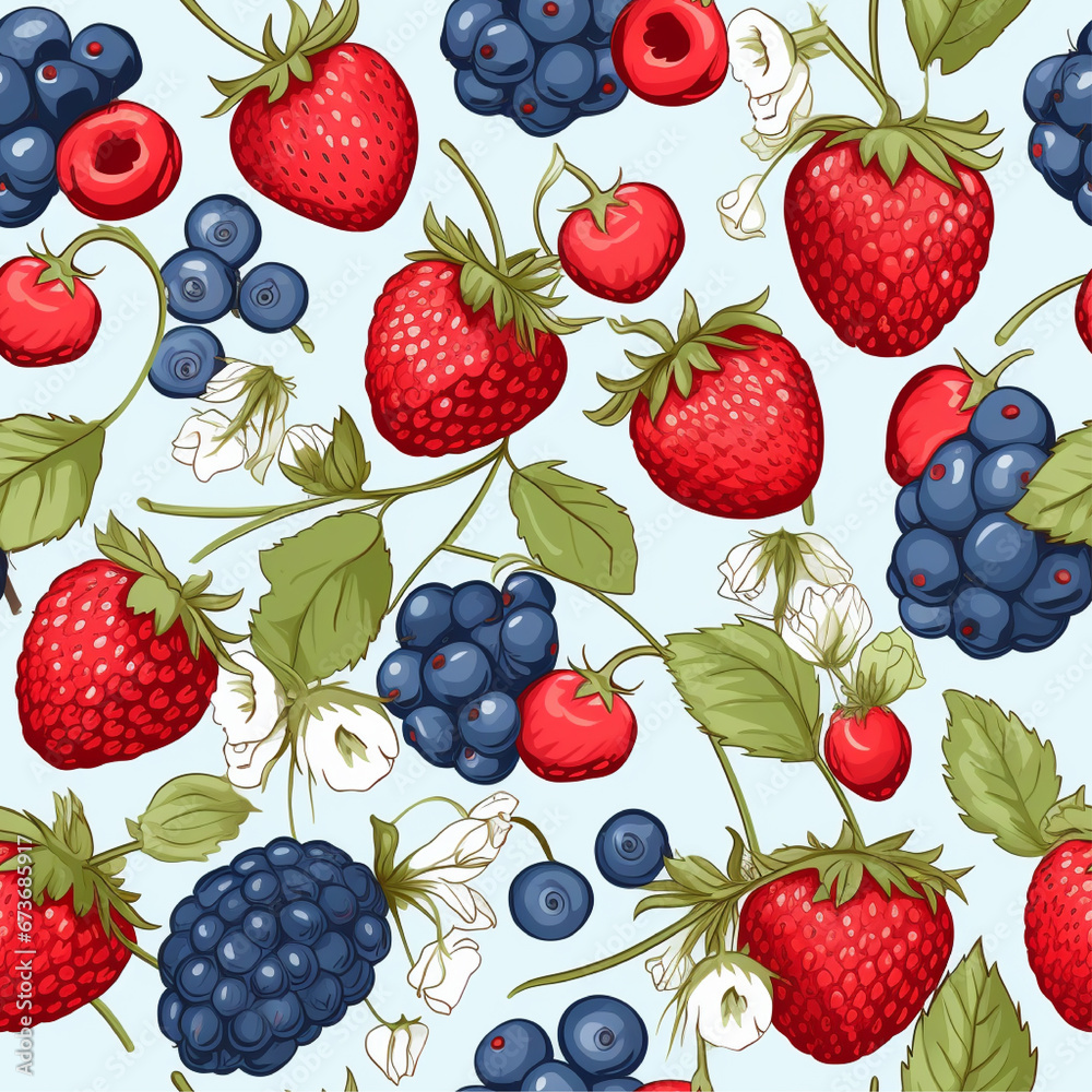 seamless background with berries, raspberry, blueberry, strawberry seamless pattern seamless background with berries, raspberry, blueberry, strawberry seamless pattern