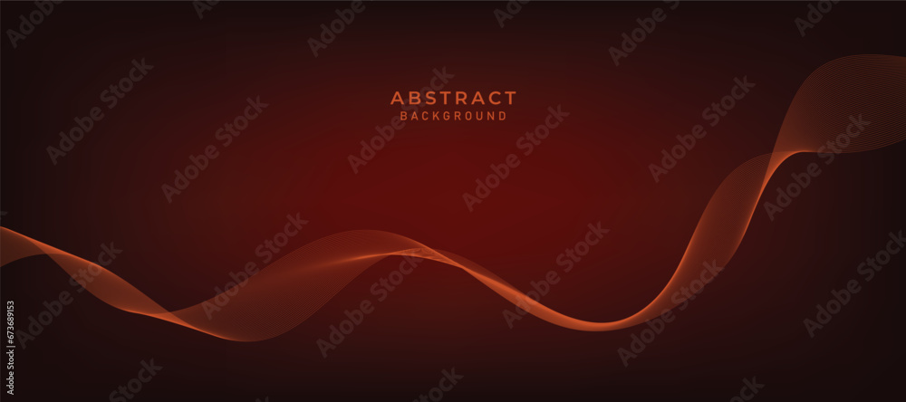 Abstract gradient vector background with orange wavy lines Abstract gradient vector background with orange wavy lines