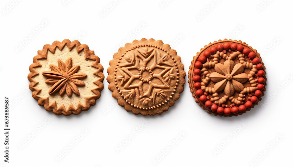 Gingerbread cookies in a decorative arts style Gingerbread cookies in a decorative arts style