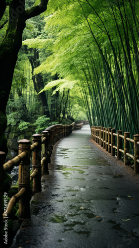 Bamboo forest in kyoto, japan.