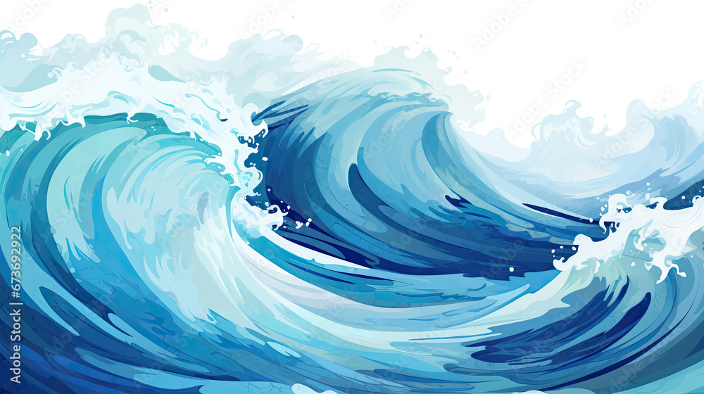 Brilliant indigo and teal wave pattern perfect for dynamic web Brilliant indigo and teal wave pattern perfect for dynamic web
