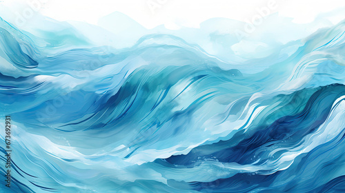Energetic indigo and teal ocean waves ideal for dynamic web
