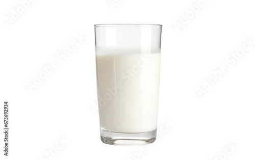 Fresh Milk in a Glass on isolated background