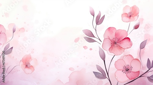 Luxury abstract art flower watercolor background. background for banner  poster  Web and packaging.