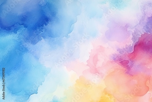 Abstract colorful background in the style of a watercolor painting. photo