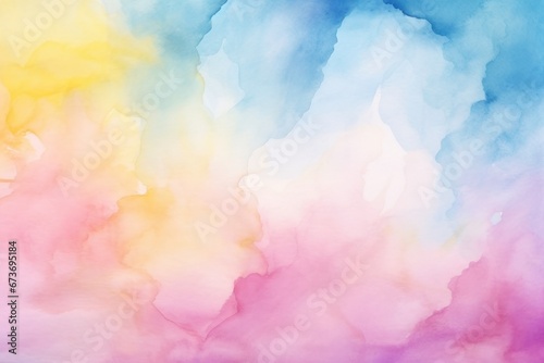 Murais de parede Abstract colorful background in the style of a watercolor painting