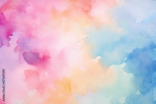 Abstract colorful background in the style of a watercolor painting.