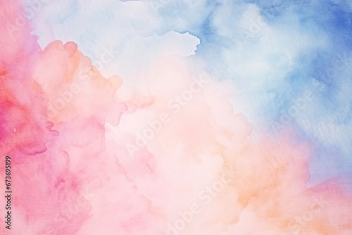 Tela Abstract colorful background in the style of a watercolor painting