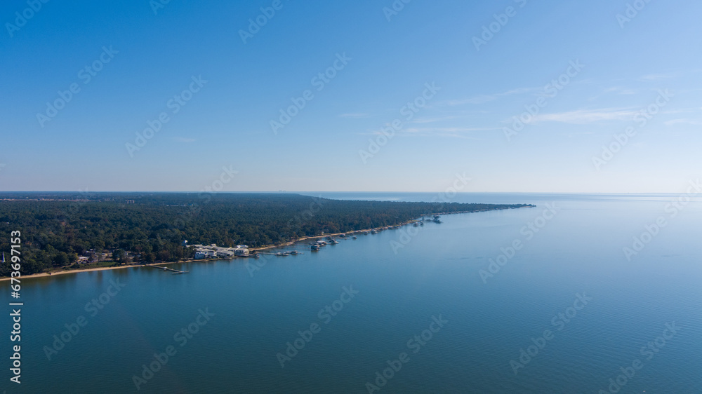 Aerial view of Fairhope and Point Clear