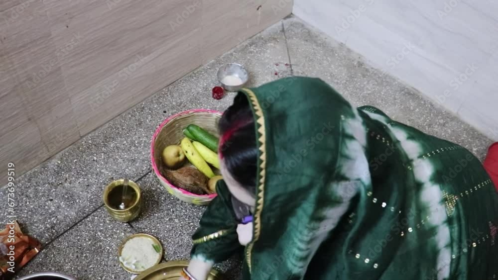 indian women doing holy rituals at home for children's wellbeing from ...