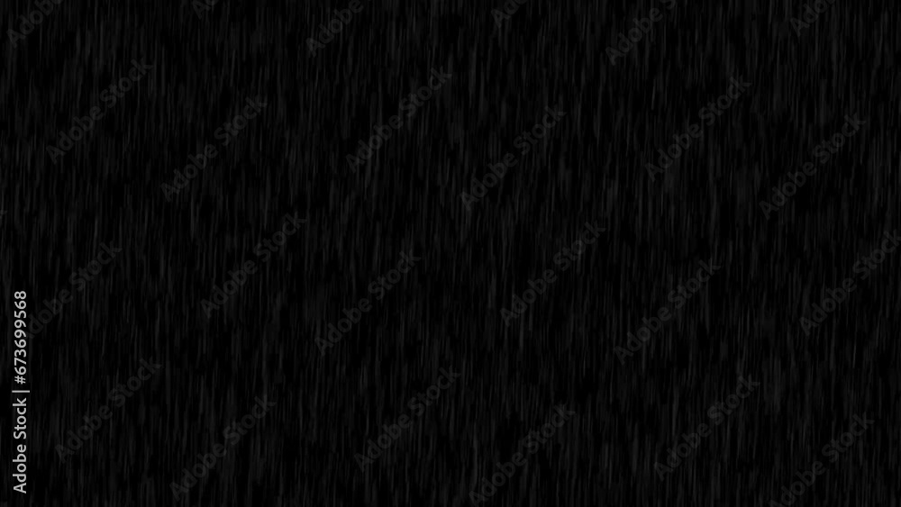 Rain falling Animation, Rain Falling on Black Background, rain black screen. 