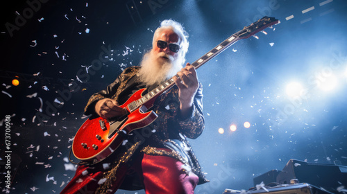 Santa rocks a concert stage defying convention with showmanship photo