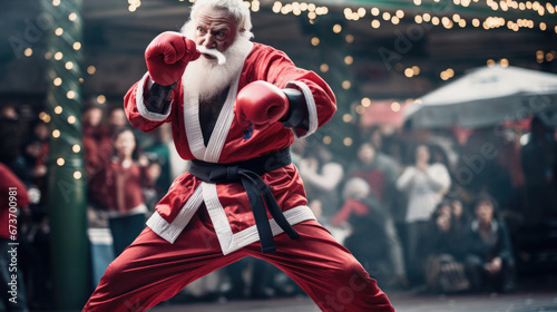 Santa engages in intense martial arts revealing a new side © javier
