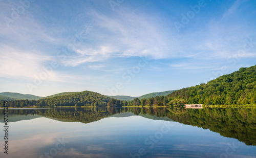 Quaker Lake at Allegany State Park in New York State photo