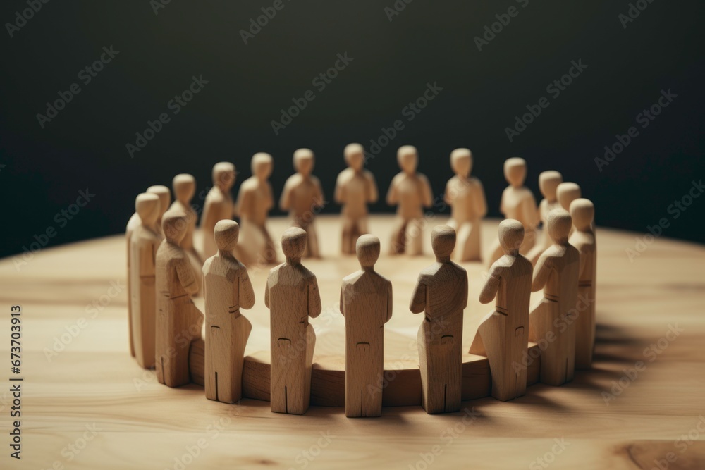 People standing in the circle together and holding hand together. People standing in the circle together and holding hand together.