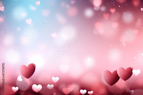 Cute Valentine s Day background with beautiful colors