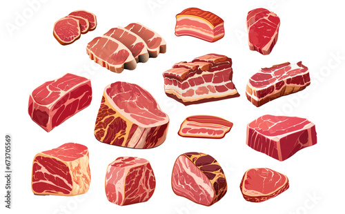 肉セットイラスト