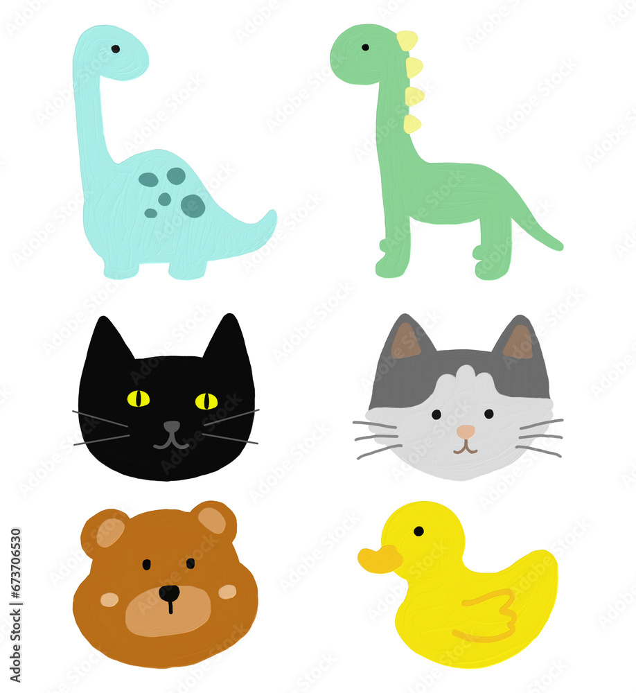 Naklejka premium set of animals