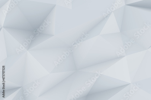 Shades of grey triangles meld in a 3D mosaic background, perfect for a sleek, trendy backdrop