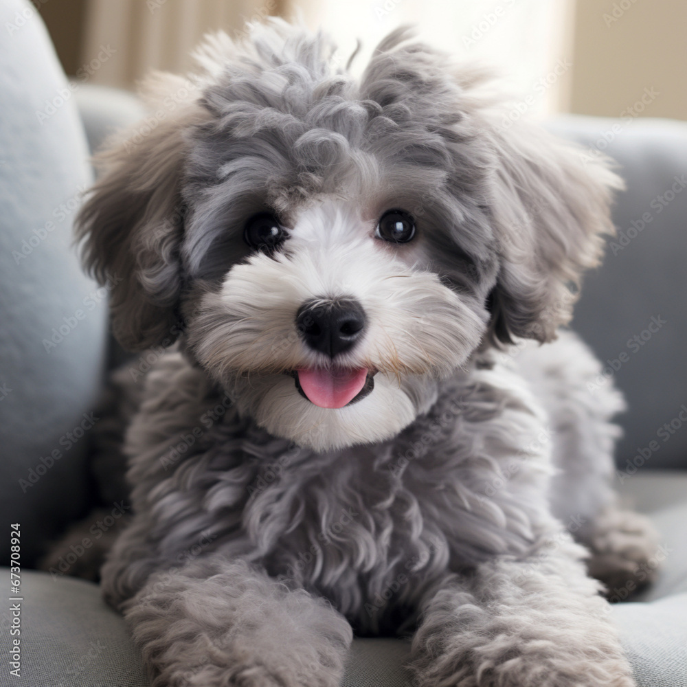 gray maltipoo dogs