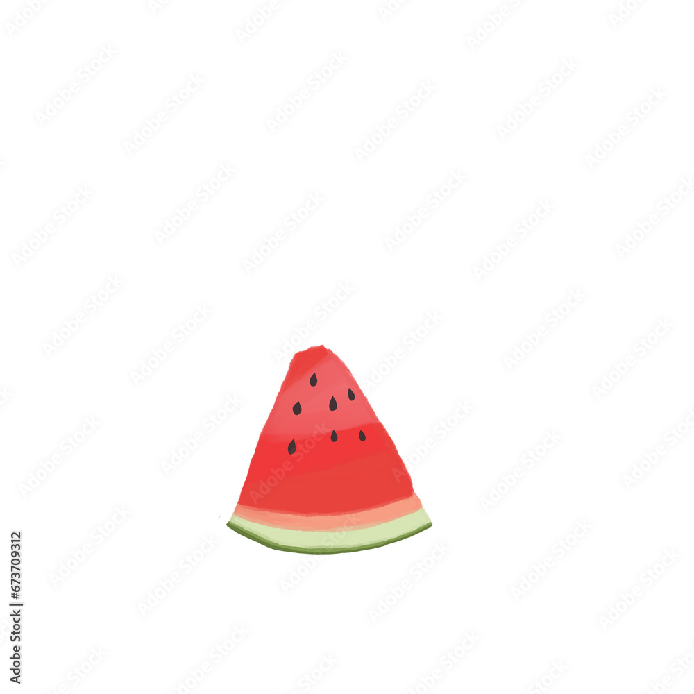 Illustration of watermelon slices Illustration of watermelon slices