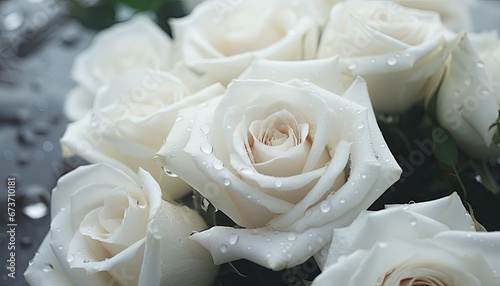 white roses