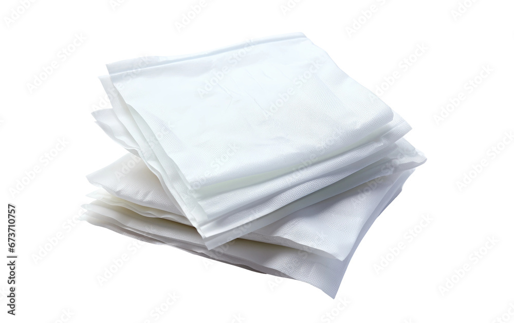 Stunning Stack of Glue Remover Papers Isolated on Transparent Background PNG.