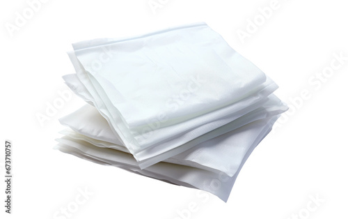 Stunning Stack of Glue Remover Papers Isolated on Transparent Background PNG.